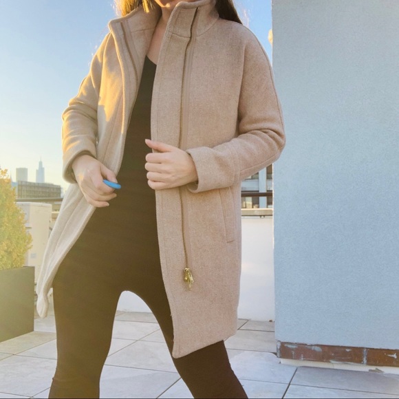 J.Crew Classy Cut Jacket Zip Wool Camel Tan Coat - Picture 3 of 14